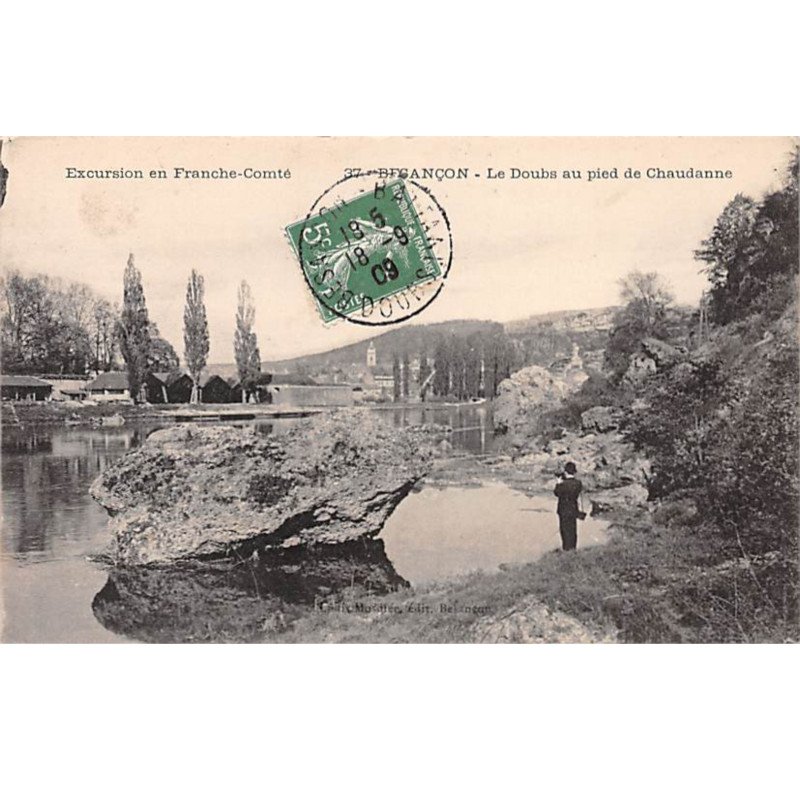 BESANCON - Le Doubs au pied de Chaudanne - très bon état BESANCON - Le Doubs au pied de Chaudanne - très bon état