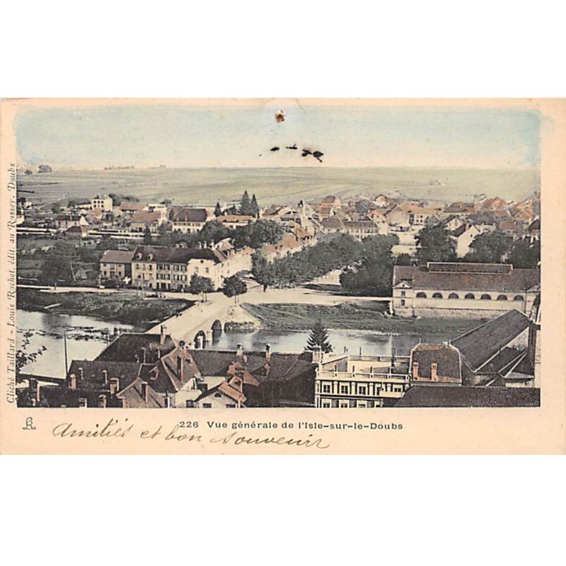 Vue générale de l'ISLE SUR LE DOUBS - très bon état