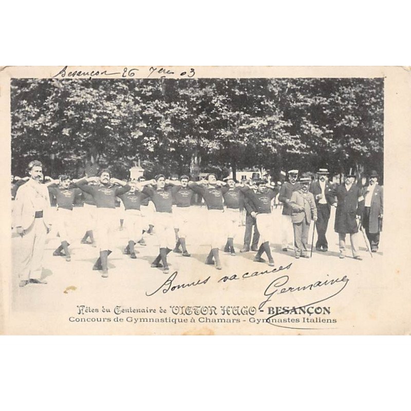 BESANCON - Fêtes du Centenaire de Victor Hugo - très bon état BESANCON - Fêtes du Centenaire de Victor Hugo - très bon état