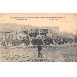 Port de MOMTFAUCON - Un des Baraquements démoli par l'explosion du 16 septembre 1906 - très bon état