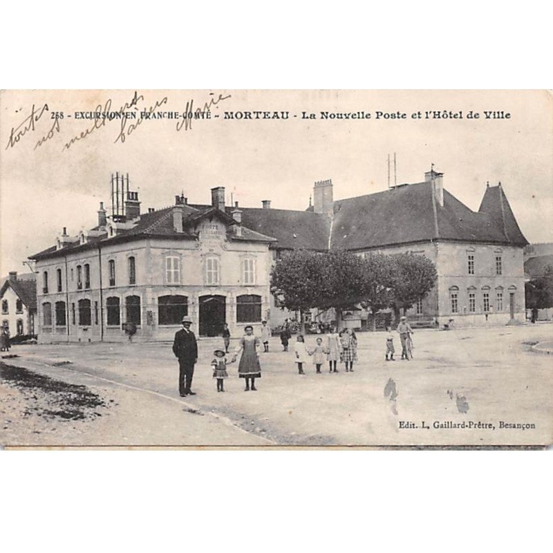 MORTEAU - La Nouvelle Poste et l'Hôtel de Ville - très bon état