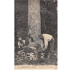 Maontagnes du Doubs - L'abbatage d'un Sapin - très bon état