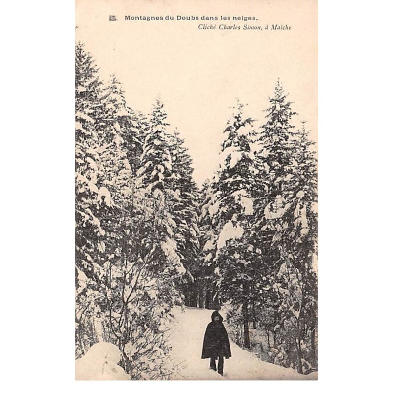 Montagnes du Doubs dans les neiges - très bon état