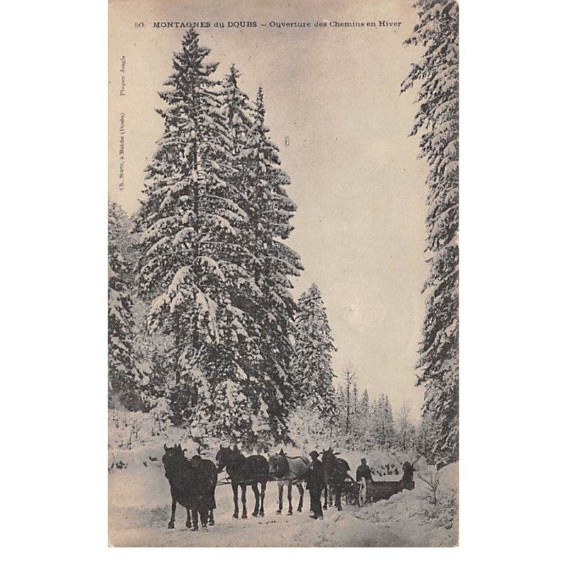 Montagnes du Doubs - Ouverture des Chemins en Hiver - très bon état