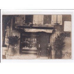 A LOCALISER : carte photo du salon de coiffure DELPECH (coiffeur - lotion Saba) - très bon état