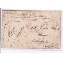 BORDEAUX : carte photo d'un salon de coiffure (coiffeur) - état (traces au dos)