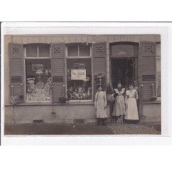 A LOCALISER : carte photo d'un magasin (le texte fait mention de Sainghin) - état
