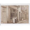 A LOCALISER : carte photo d'une salon de coiffure et d'une mercerie (cachet de départ du 54) - très bon état