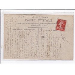 A LOCALISER : carte photo d'une salon de coiffure et d'une mercerie (cachet de départ du 54) - très bon état