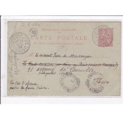 Carte dessinée à la main : la commanderie du Mas-Dieu en 1902 - état