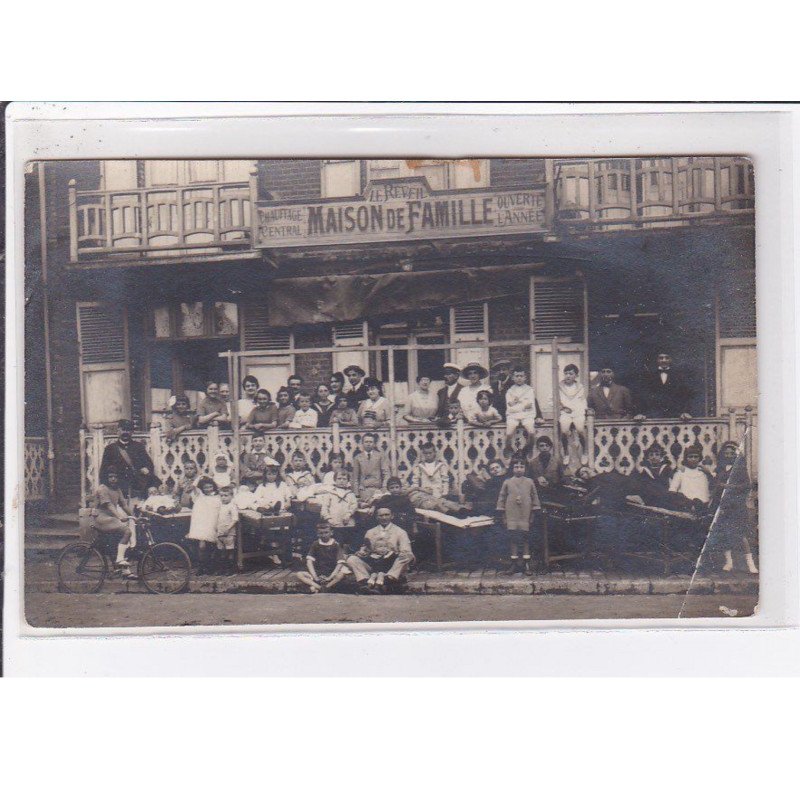 BERCK : carte photo de la maison de famille "le Réveil" - état