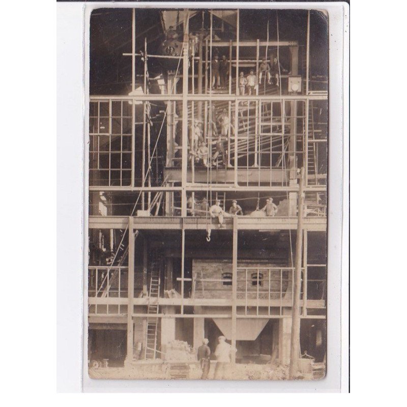 NOEUX LES MINES : carte photo (construction d'un immeuble) - bon état