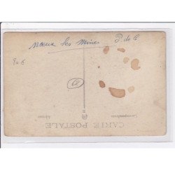 NOEUX LES MINES : carte photo (construction d'un immeuble) - bon état