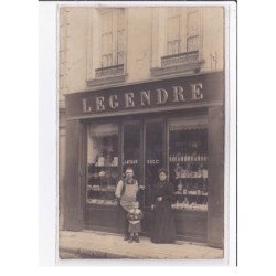 MONTRICHARD : carte photo de la patisserie confiserie LEGENDRE - très bon état