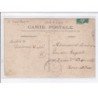 LE TREPORT : carte photo de la pension de famille au chalet "le Pilote" (ane) - état (un coin manquant)