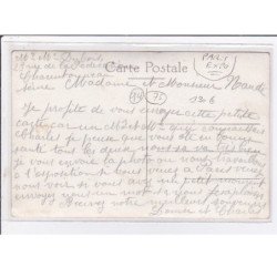 PARIS : carte photo d'une buvette (exploitants de Charentonneau) - très bon état