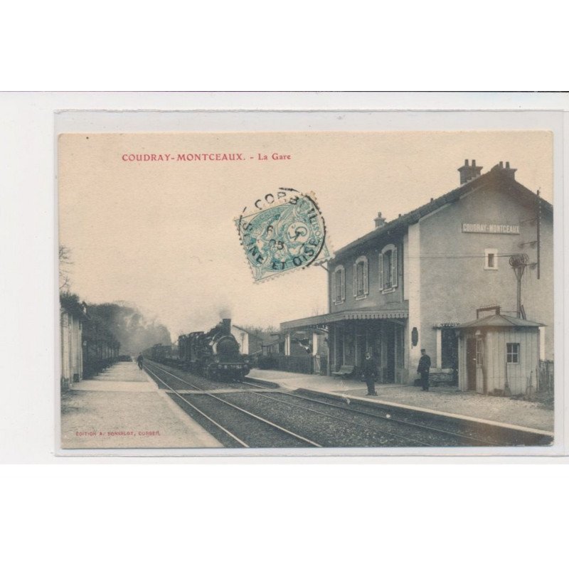 COUDRAY MONTCEAUX - La gare - très bon état