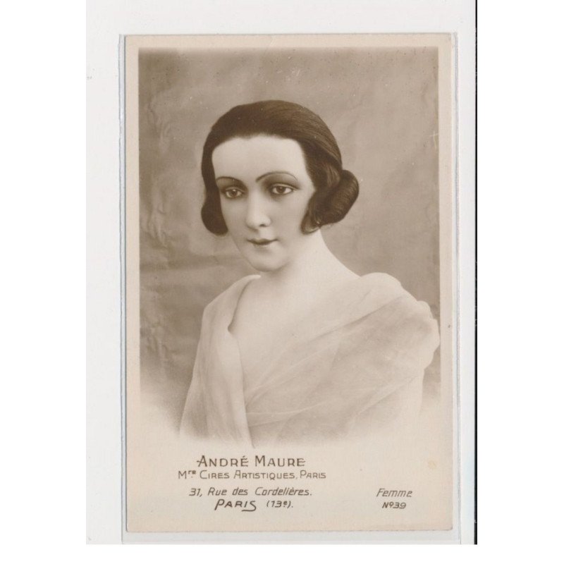 PARIS - André Maure - Cires artistiques - femme - 31, rue des Cordelières - 75013 - très bon état