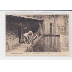 PARIS - La bièvre - Tanneurs à l'ouvrage - Angle de la rue des Marmousets - 6 Août 1904 - très bon état