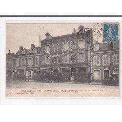 GAILLON : Hôtel du Soleil d'Or, P.Turgis, Correspondant des chemins de Fer - très bon état