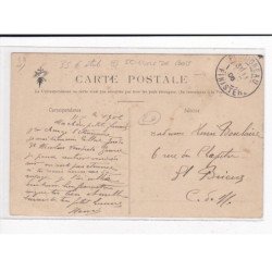 PLOUIGNEAU : La Place de l'Eglise, Scieurs de Bois - état