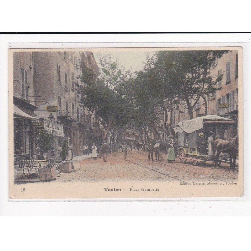 TOULON : Place Gambetta, Omnibus - état