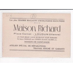 LOUDUN : Maison Richard, Magasins d'Horlogerie-Bijouterie - très bon état