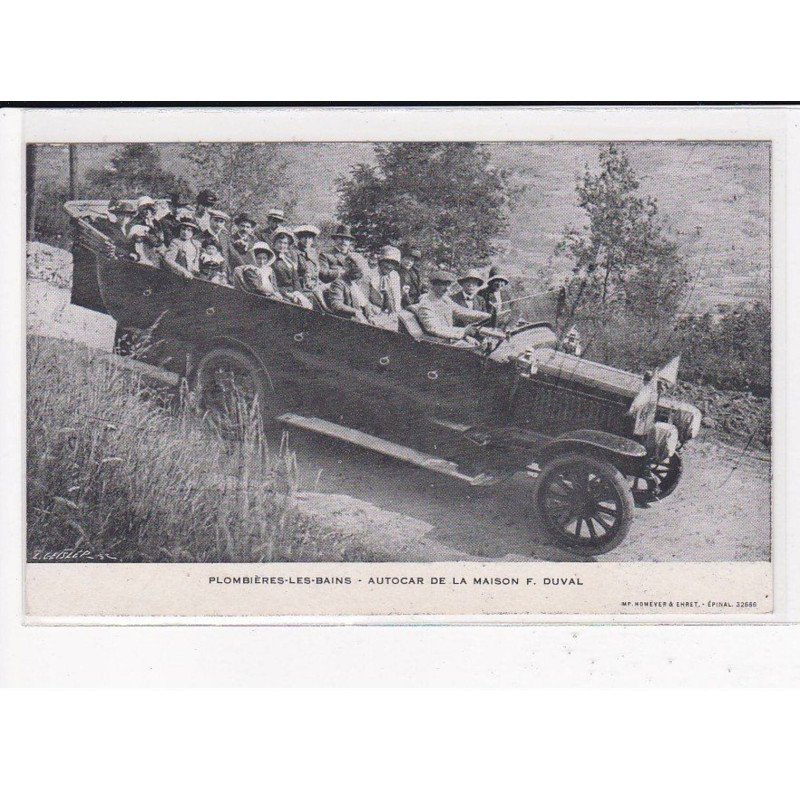 PLOMBIERES-LES-BAINS : Autocar de la Maison F.Duval - très bon état
