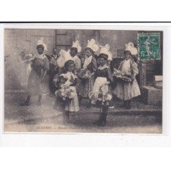AUXERRE : Retraite illuminée de 1908, Bouquetières - très bon état