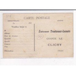 CLICHY : Grande Ile, Etablissements Trentesaux-Leconte, Intérieur de l'Usine de concassage - très bon état