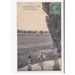 BOURG LA REINE : L'Hay, Les Bords de la Bièvre, chercheurs de vers de vase - état