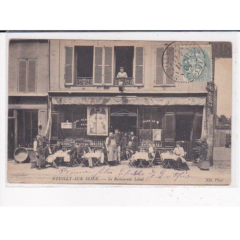 NEUILLY SUR SEINE : Le Restaurant Loisel - état NEUILLY SUR SEINE : Le Restaurant Loisel - état