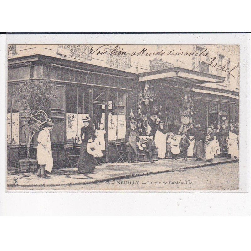 NEUILLY SUR SEINE : La rue de Sablonville - état NEUILLY SUR SEINE : La rue de Sablonville - état