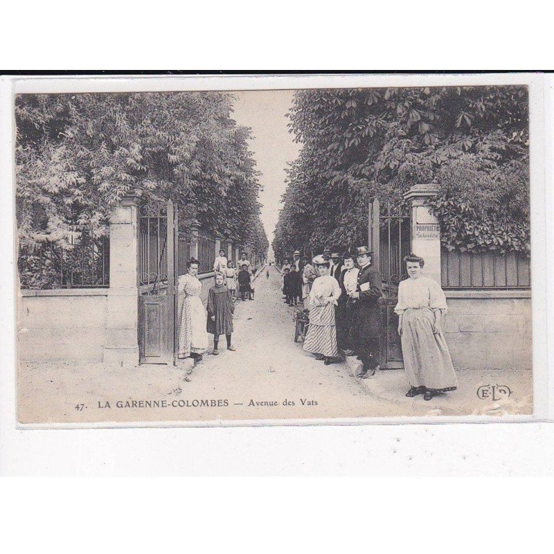 LA GARENNE COLOMBES : Avenue des Vats - état