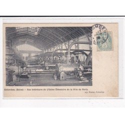 COLOMBES : Vue intérieur de l'Usine élévatoire de la Ville de Paris - très bon état