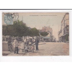 COURBEVOIE : Place Hérold et rue de Colombes - état