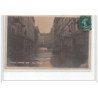 PARIS - INONDATIONS 1910 - CARTE PHOTO """"Paris inondé""""  Rue Moreau - très bon état