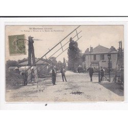 St-MARIENS : Le Passage à niveau et la route de Pierrebrune - très bon état