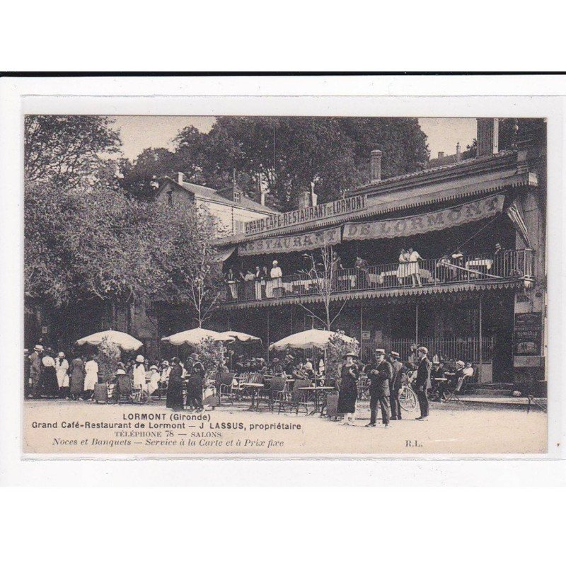 LORMONT : Grand Café-Restaurant, J.LASSUS, Propriétaire - très bon état