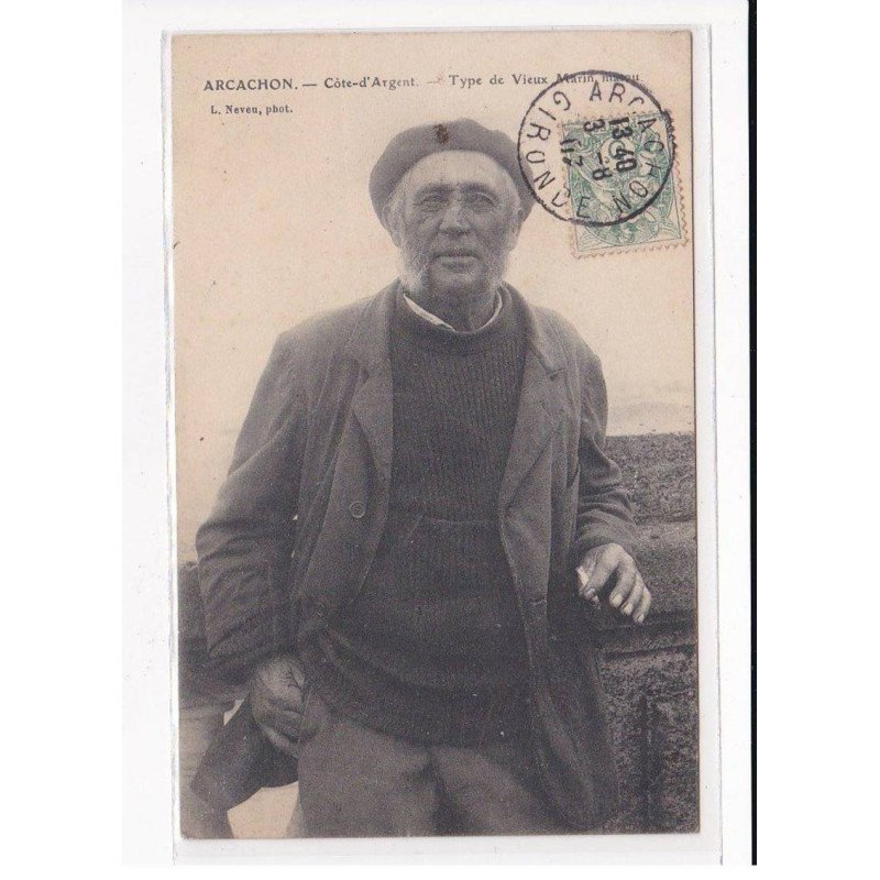 ARCACHON : Type de vieux marin matou - très bon état