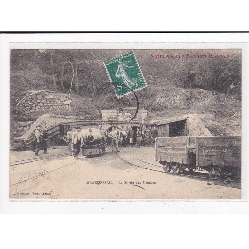 GRAISSESSAC : La Sortie des Mineurs - très bon état