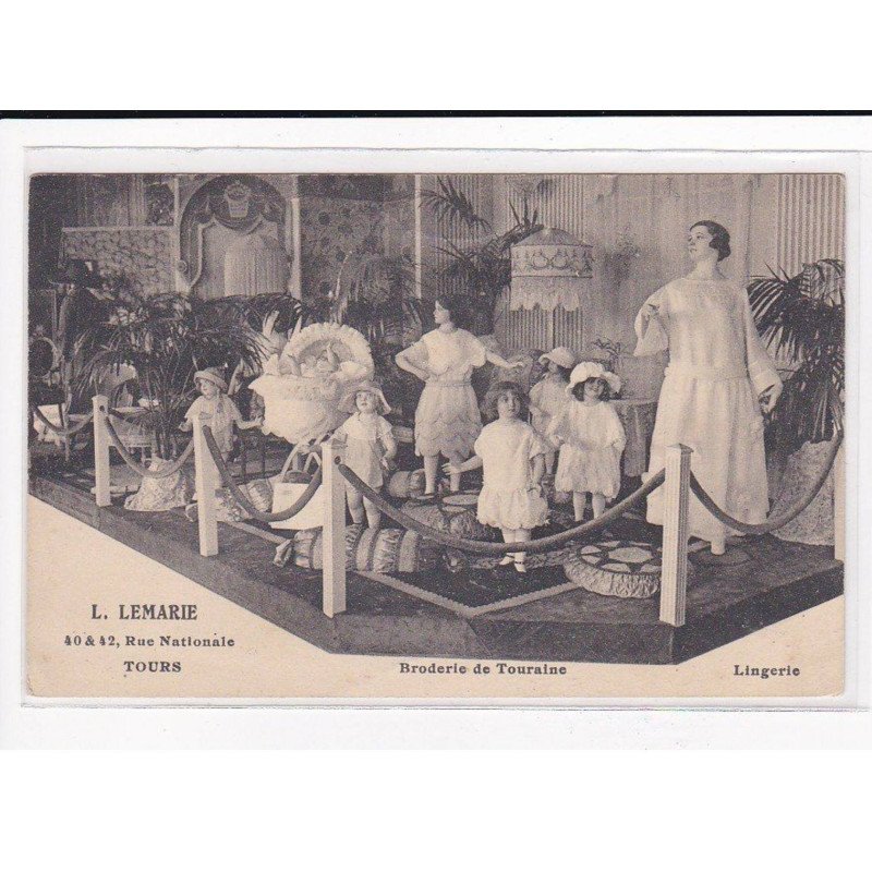 TOURS : L.LEMARIE, Broderie de Touraine, lingerie - très bon état