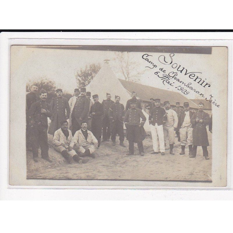 CHAMBARAN, Souvenir du Camps militaire, 6 Mai 1909 - très bon état