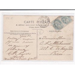 LANDES : Scierie à vapeur dans la Forêt, débitant des traverses pour les chemins de fer - très bon état