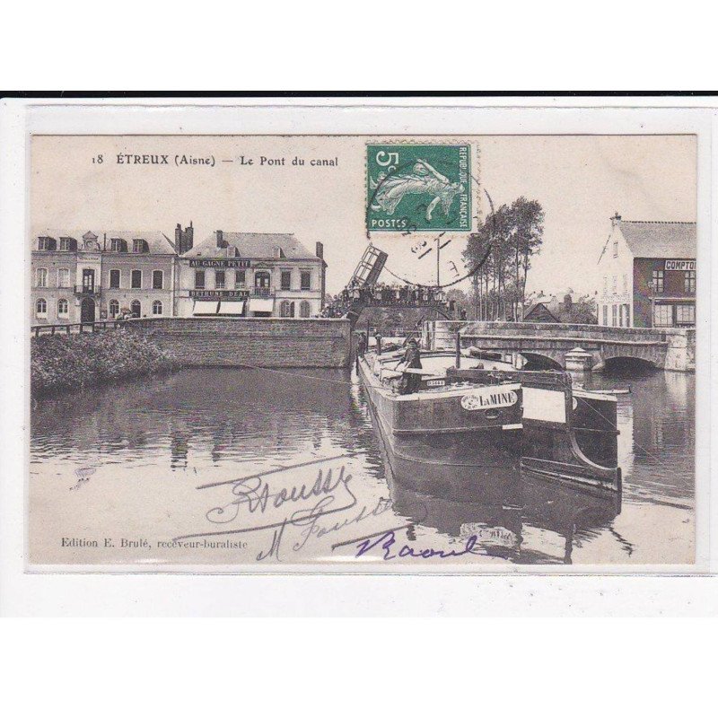ETREUX : Le pont du canal - très bon état