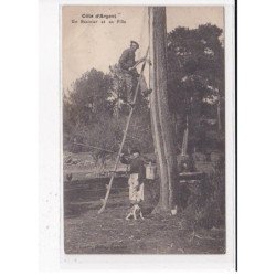 COTE D'ARGENT : Un résinier et sa Fille - très bon état