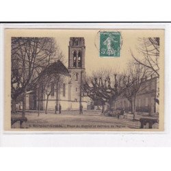 BOURG-SUR-GIRONDE : Place du District et derrière de l'église - très bon état
