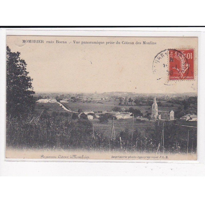 MOMBRIER : Vue panoramique prise du Côteau des Moulins - très bon état