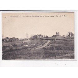 GORNAC : Panorama des Trois Moulins et de la Route de Cadillac, Vue prise du Tertre - très bon état