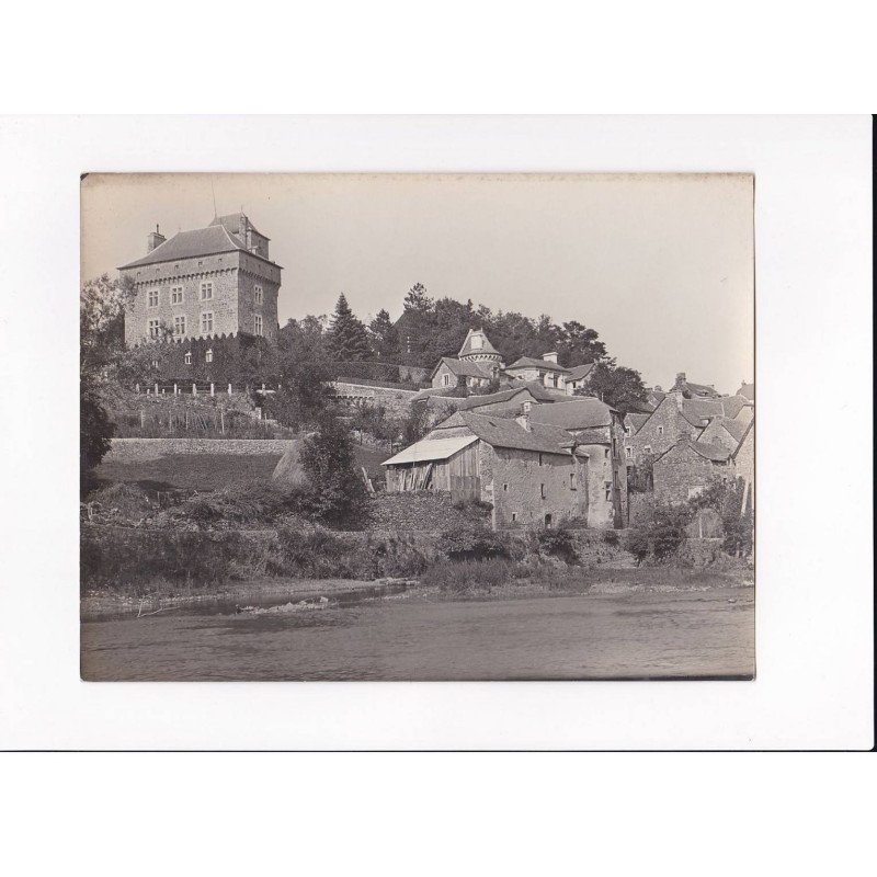 AVEYRON, Montrozier, Le château et le village, Photo Auclair-Melot, environ 23x17cm années 1920-30 - très bon état